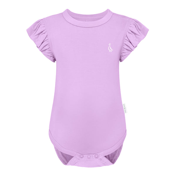 Premium Bamboo Frill Sleeve Baby Onesie