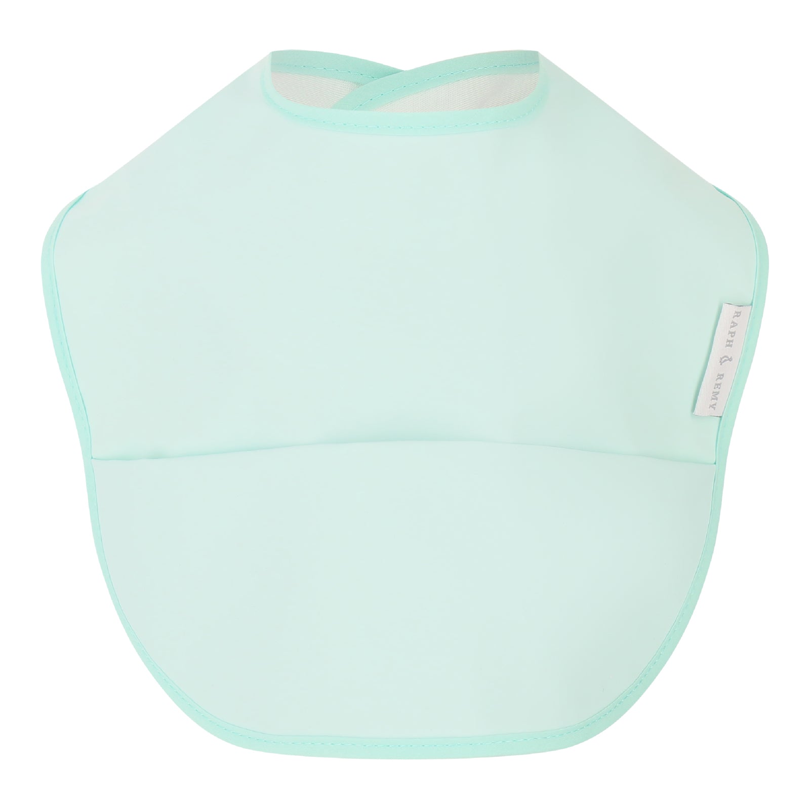 Elegant mint waterproof bib for babies by RAPH&REMY®