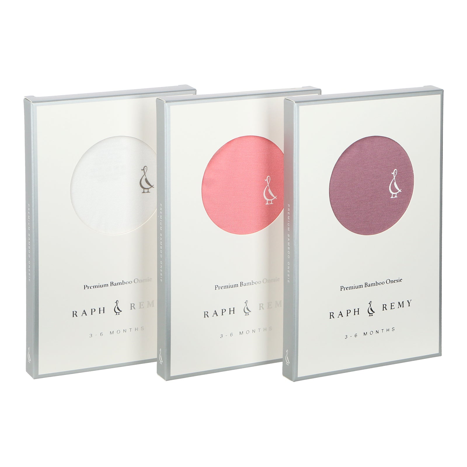 Luxurious packaging for premium bamboo onesie by RAPH&REMY®
