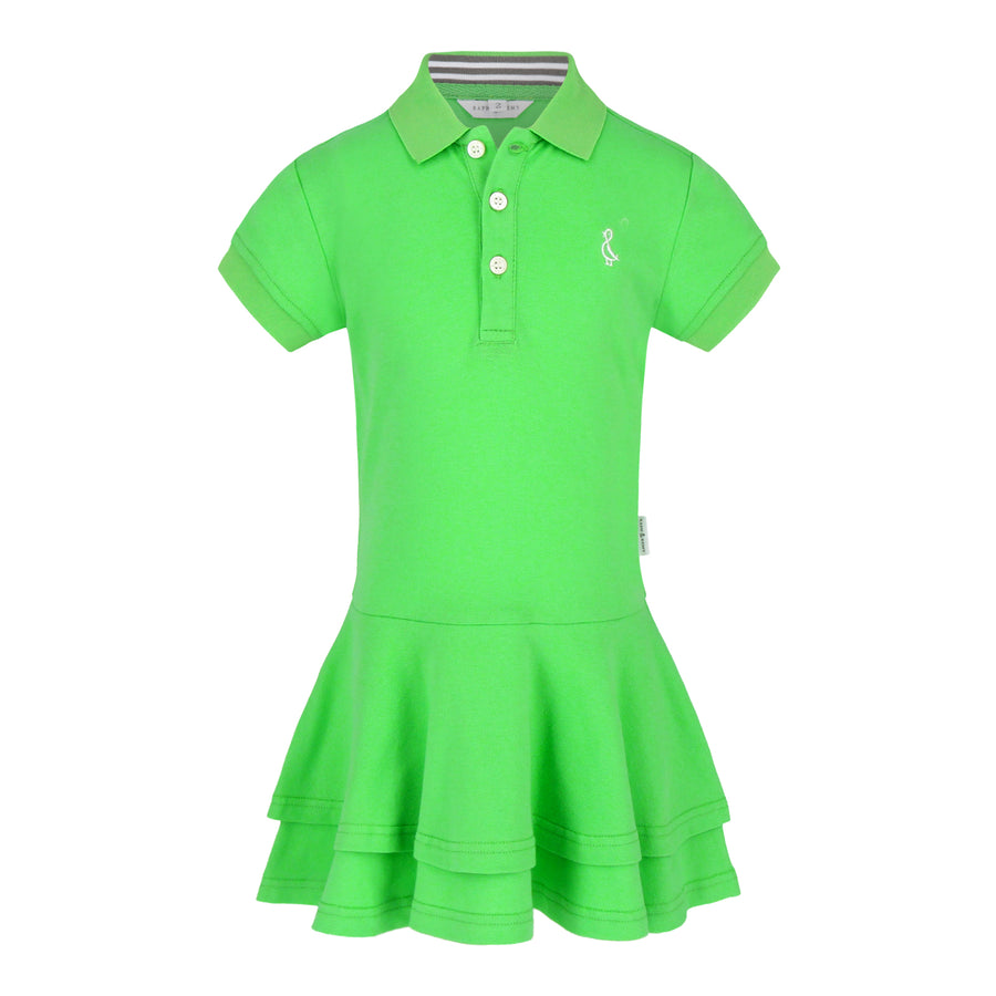 Premium Collared Dresses | 2-5 years - Green
