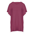 Cali - Oversized Bamboo Hidden Pocket T-Shirt Dress - Sangria