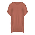 Cali - Oversized Bamboo Hidden Pocket T-Shirt Dress - Burnt Sienna