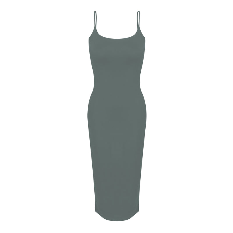 Harper - Bamboo Bodycon Cami Midi Dress - Providence Blue