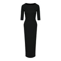Valentina - Long Sleeve Bamboo Bodycon Maxi Dress