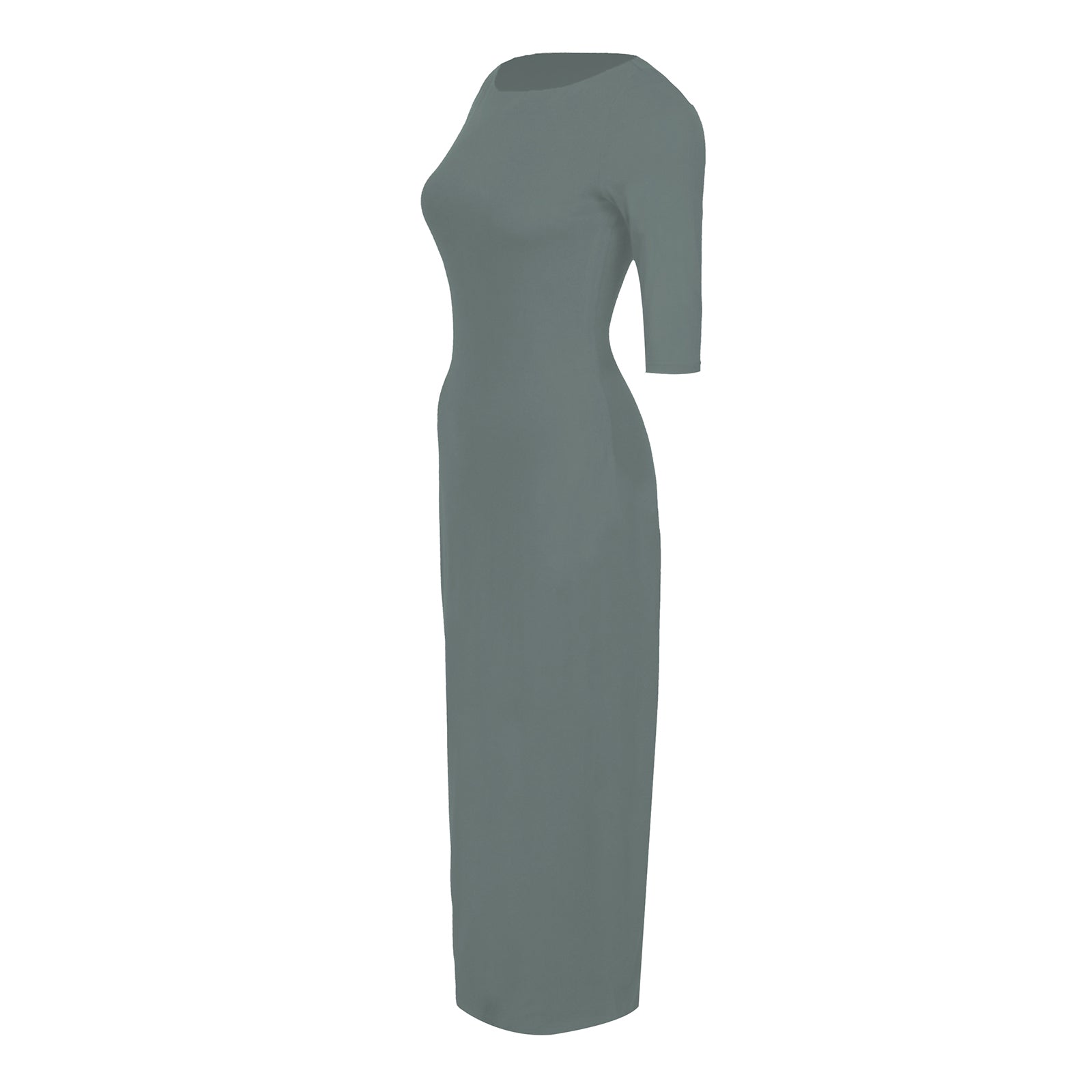 Valentina - Long Sleeve Bamboo Bodycon Maxi Dress