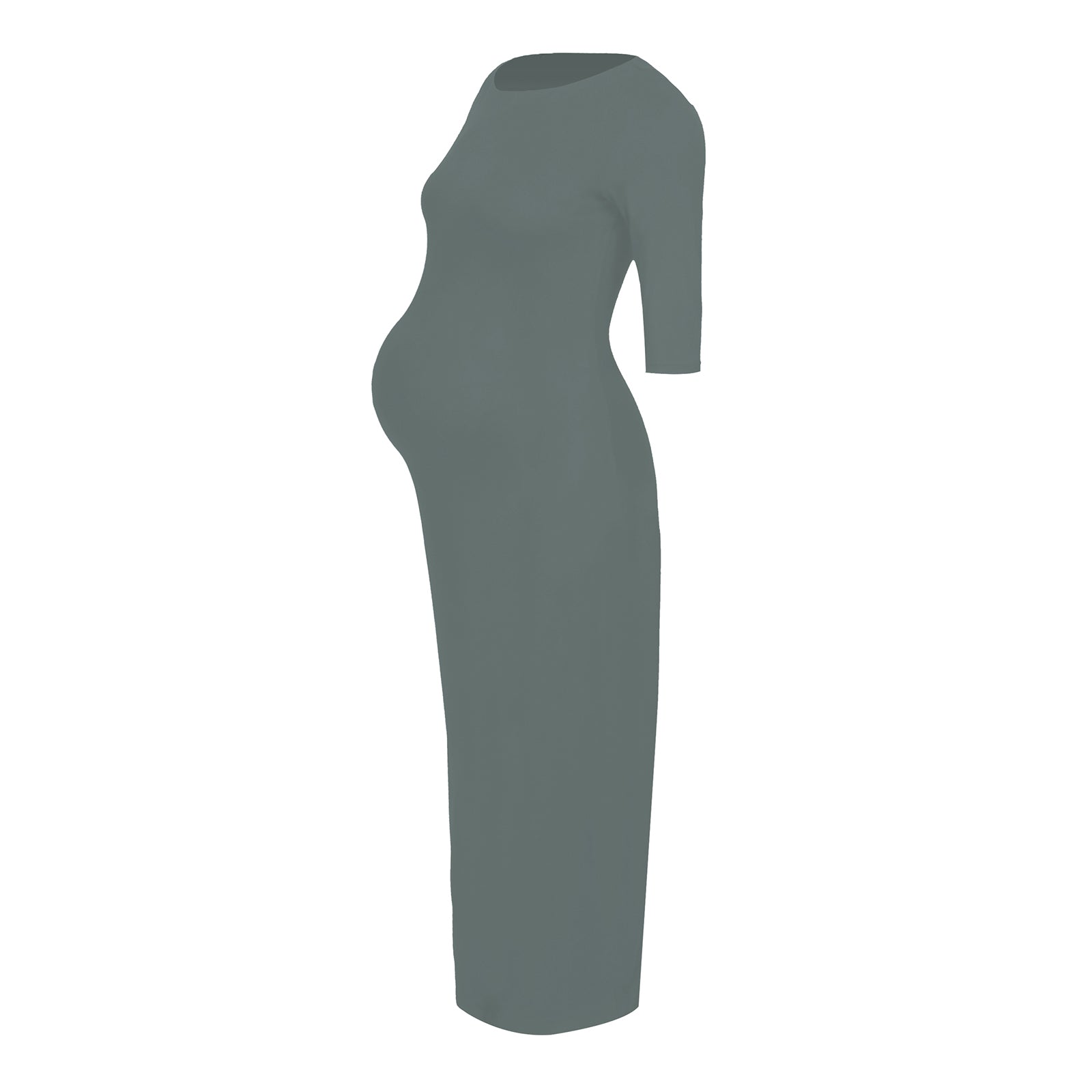 Valentina - Long Sleeve Bamboo Bodycon Maxi Dress