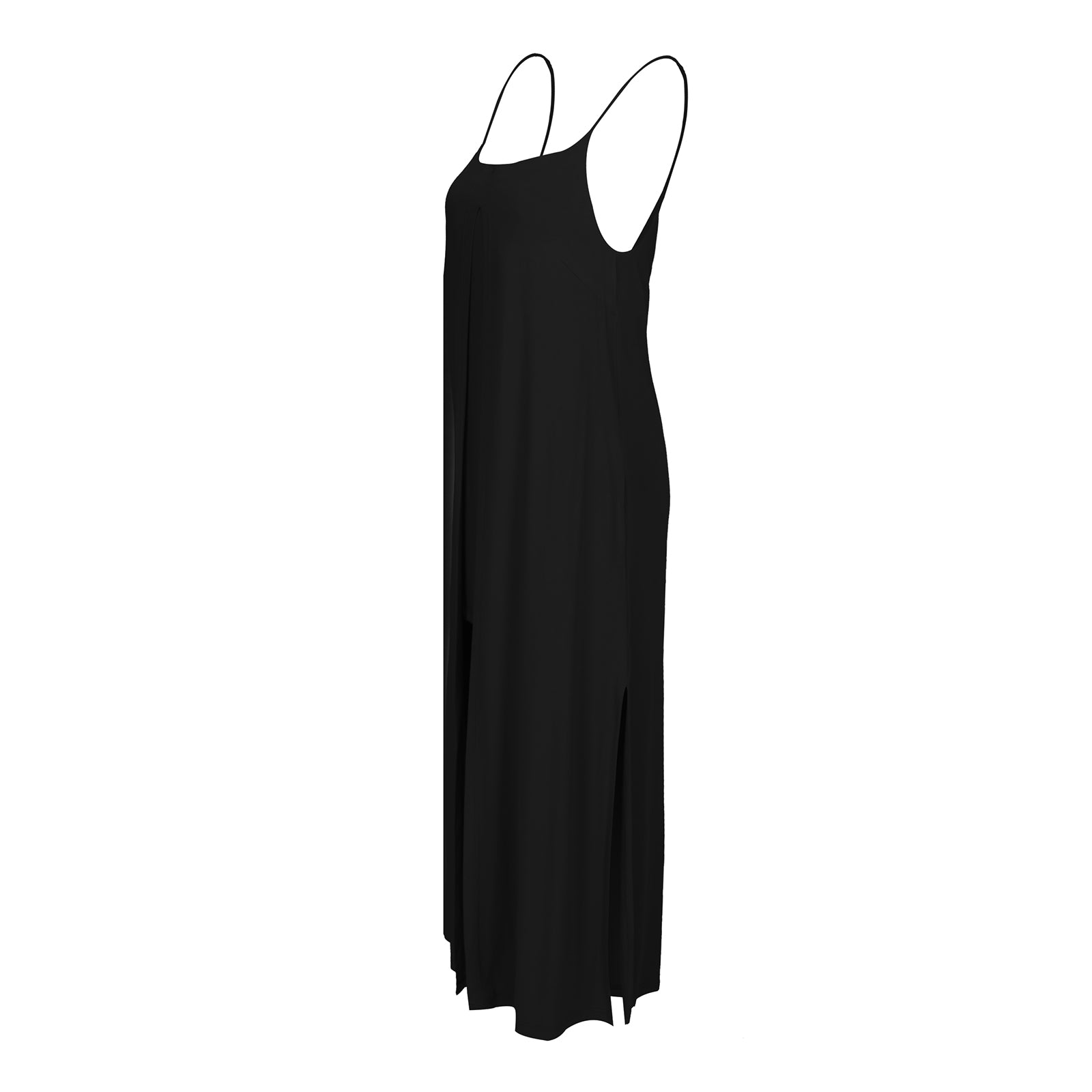 Luna (Nursing) - Layered Bamboo Cami Low Back Maxi Dress