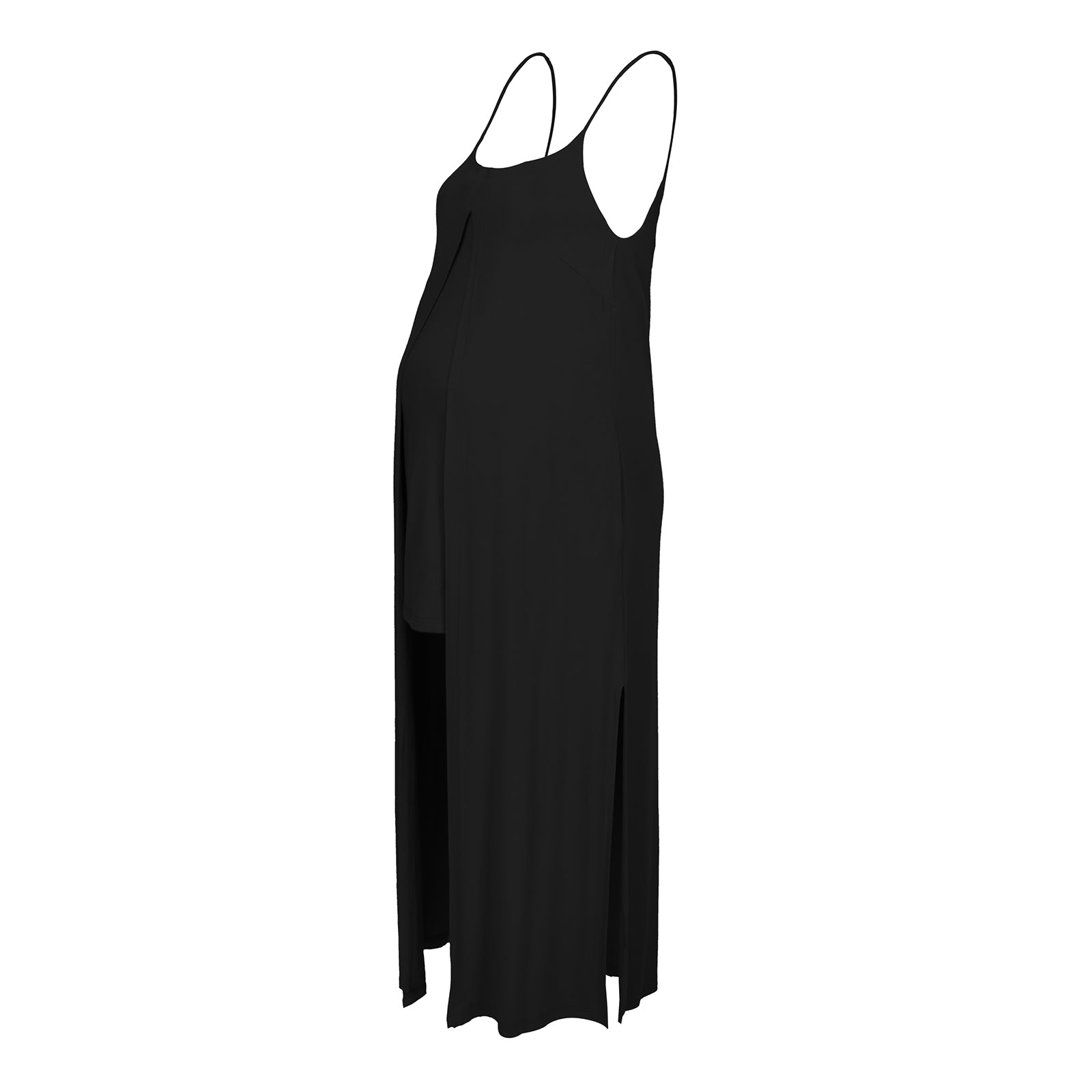 Luna (Nursing) - Layered Bamboo Cami Low Back Maxi Dress