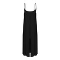 Gigi - Layered Bamboo Cami Low Back Maxi Dress - Black