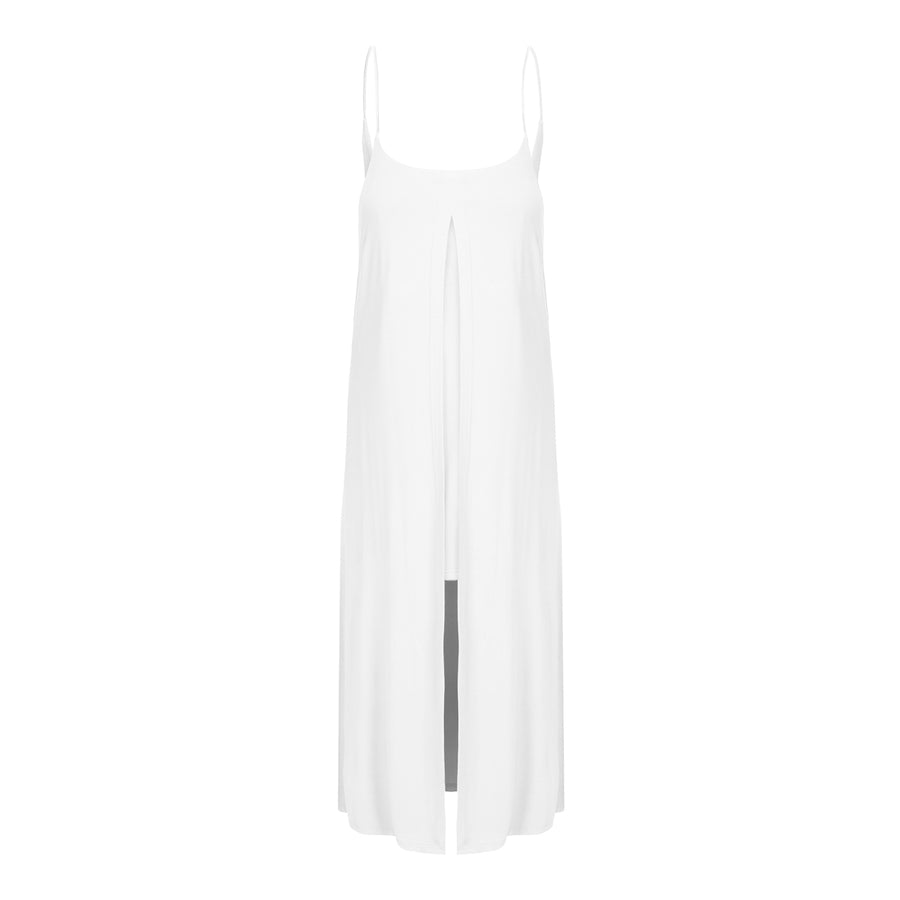 Gigi - Layered Bamboo Cami Low Back Maxi Dress
