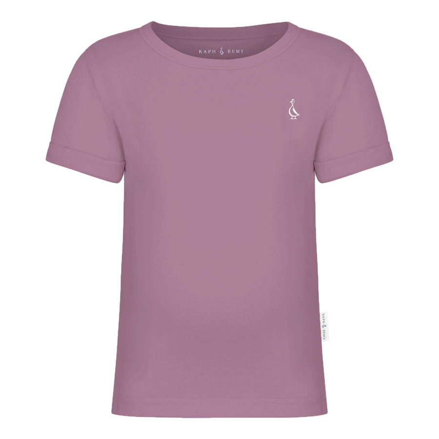 Soft Premium Bamboo Baby T-Shirt by RAPH&REMY® in Mauve.