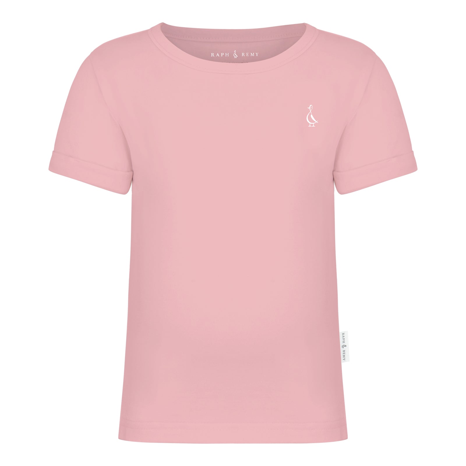 Soft Premium Bamboo Baby T-Shirt by RAPH&REMY® in Dusty Pink.