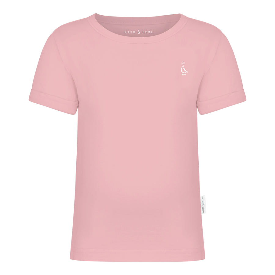 Soft Premium Bamboo Baby T-Shirt by RAPH&REMY® in Dusty Pink.