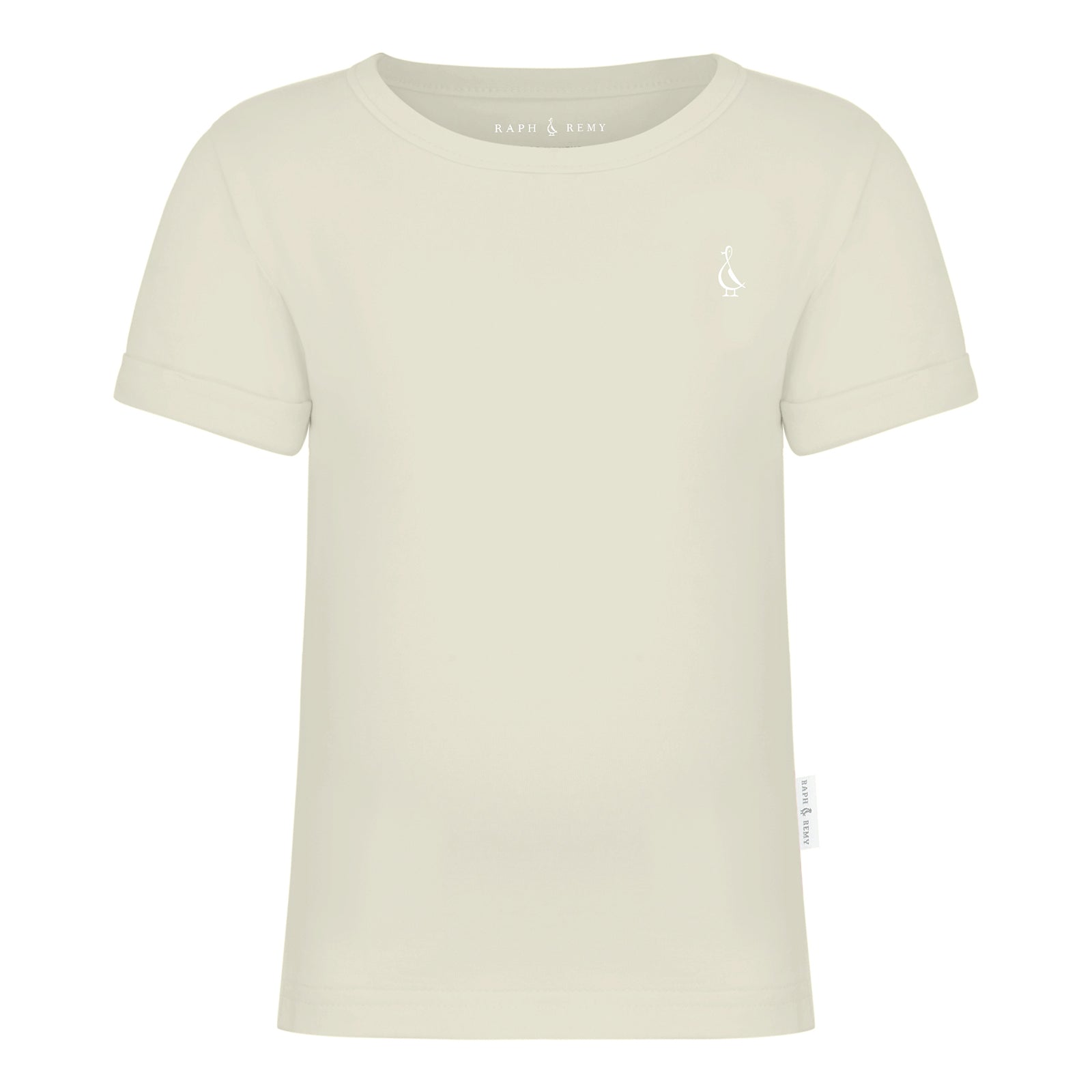 Soft Premium Bamboo Baby T-Shirt by RAPH&REMY® in Beige.