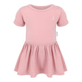 Premium Bamboo Baby Onesie Dress - Dusty Pink