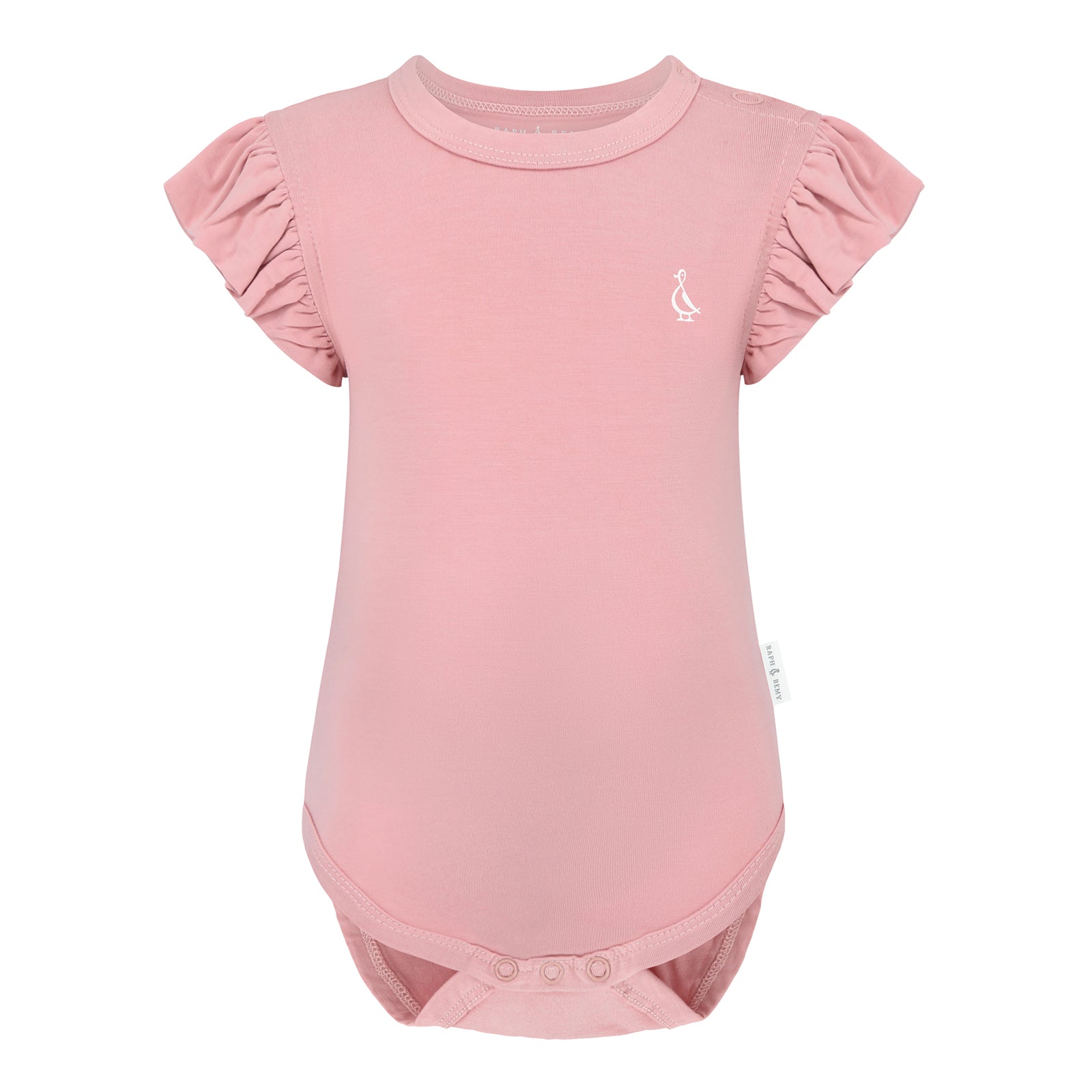 Premium Bamboo Frill Sleeve Baby Onesie