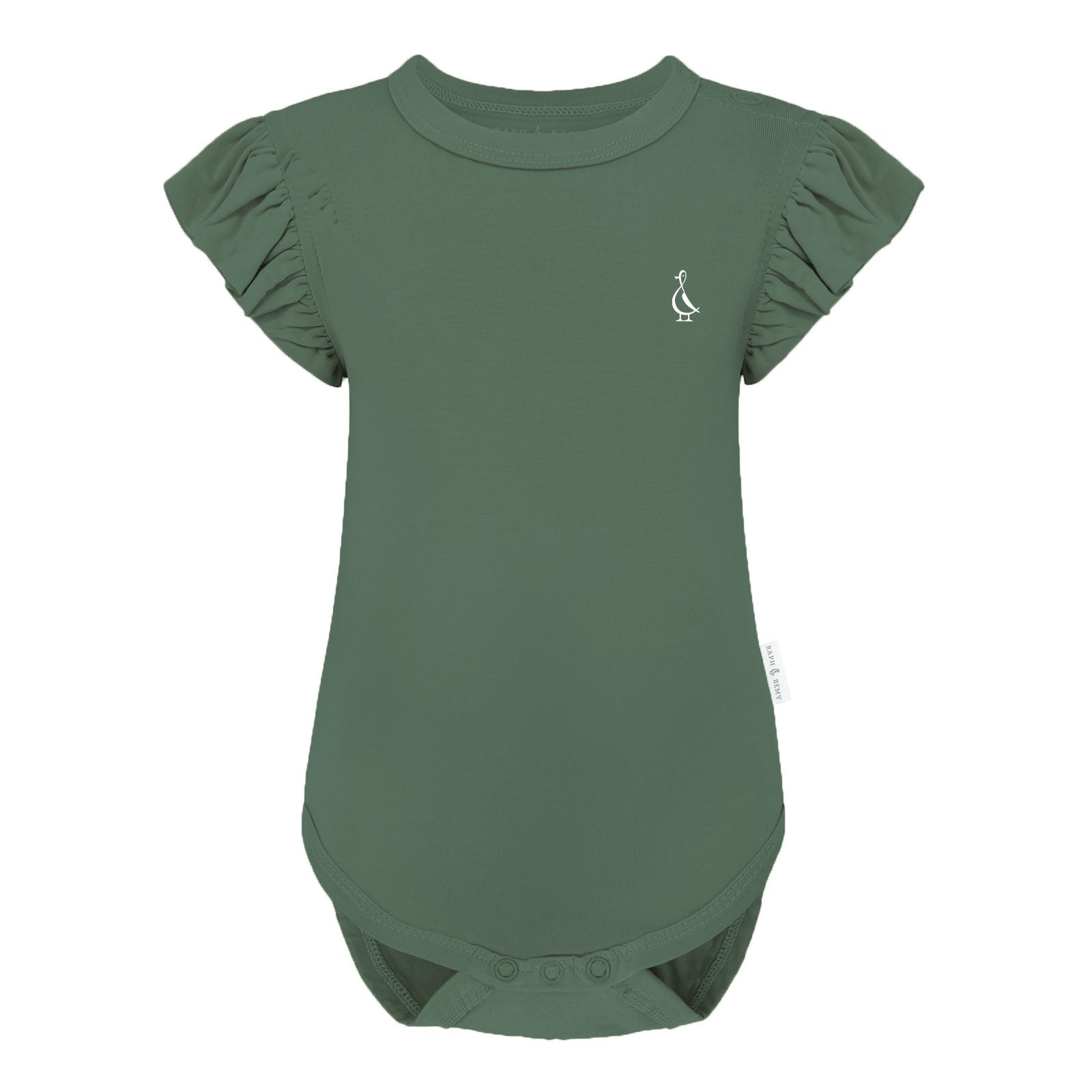 Premium Bamboo Frill Sleeve Baby Onesie