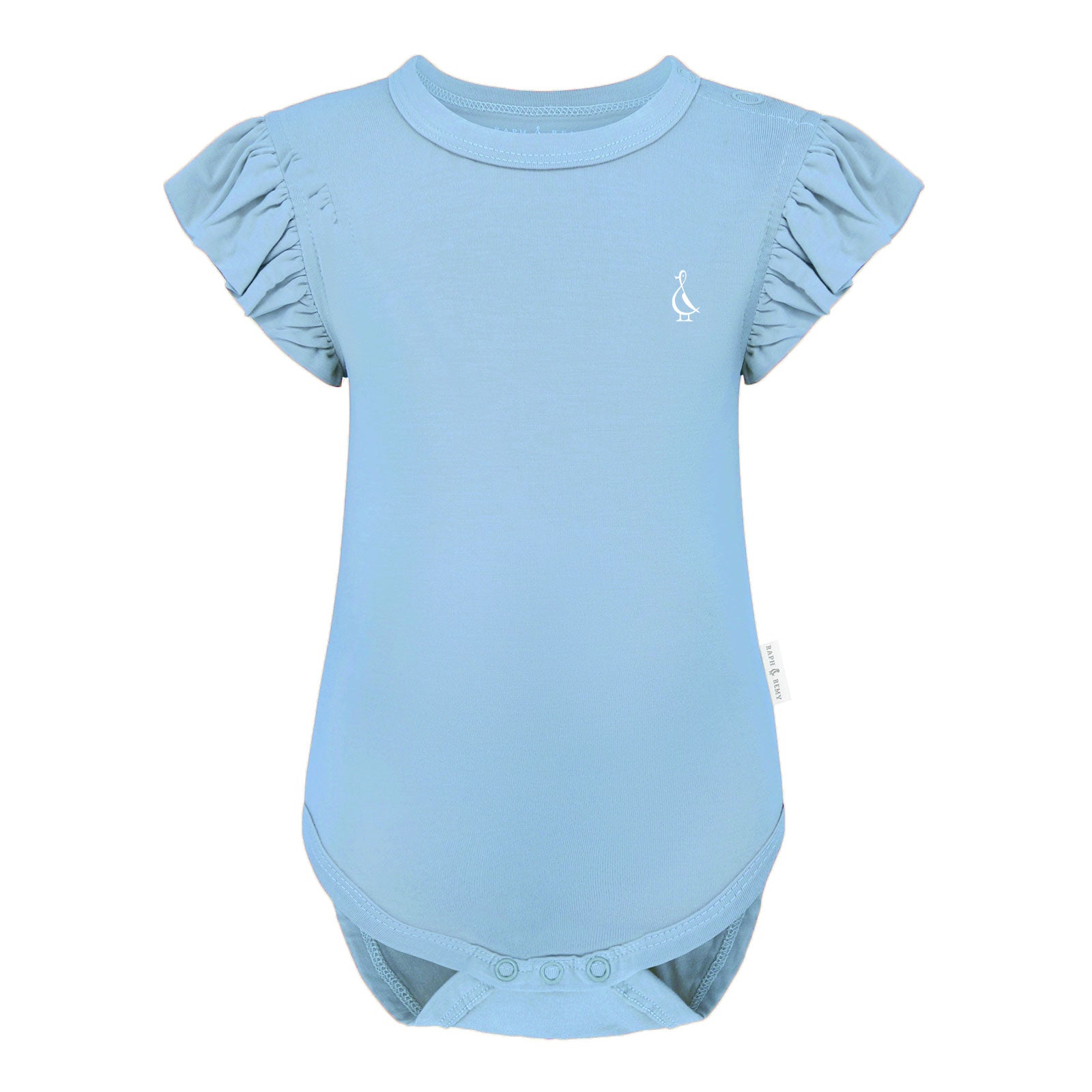 Premium Bamboo Frill Sleeve Baby Onesie