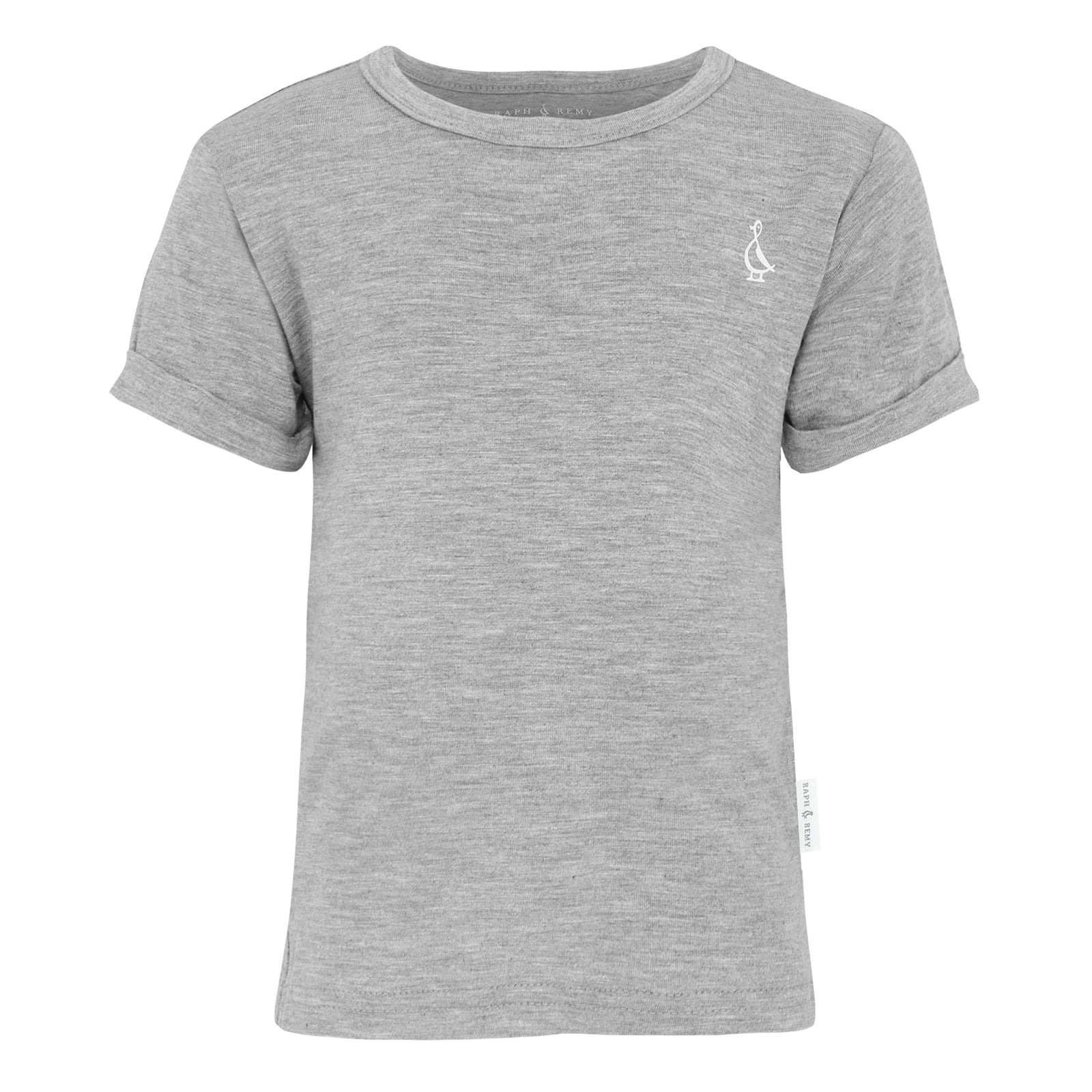 Soft Premium Bamboo Baby T-Shirt by RAPH&REMY® in Grey.