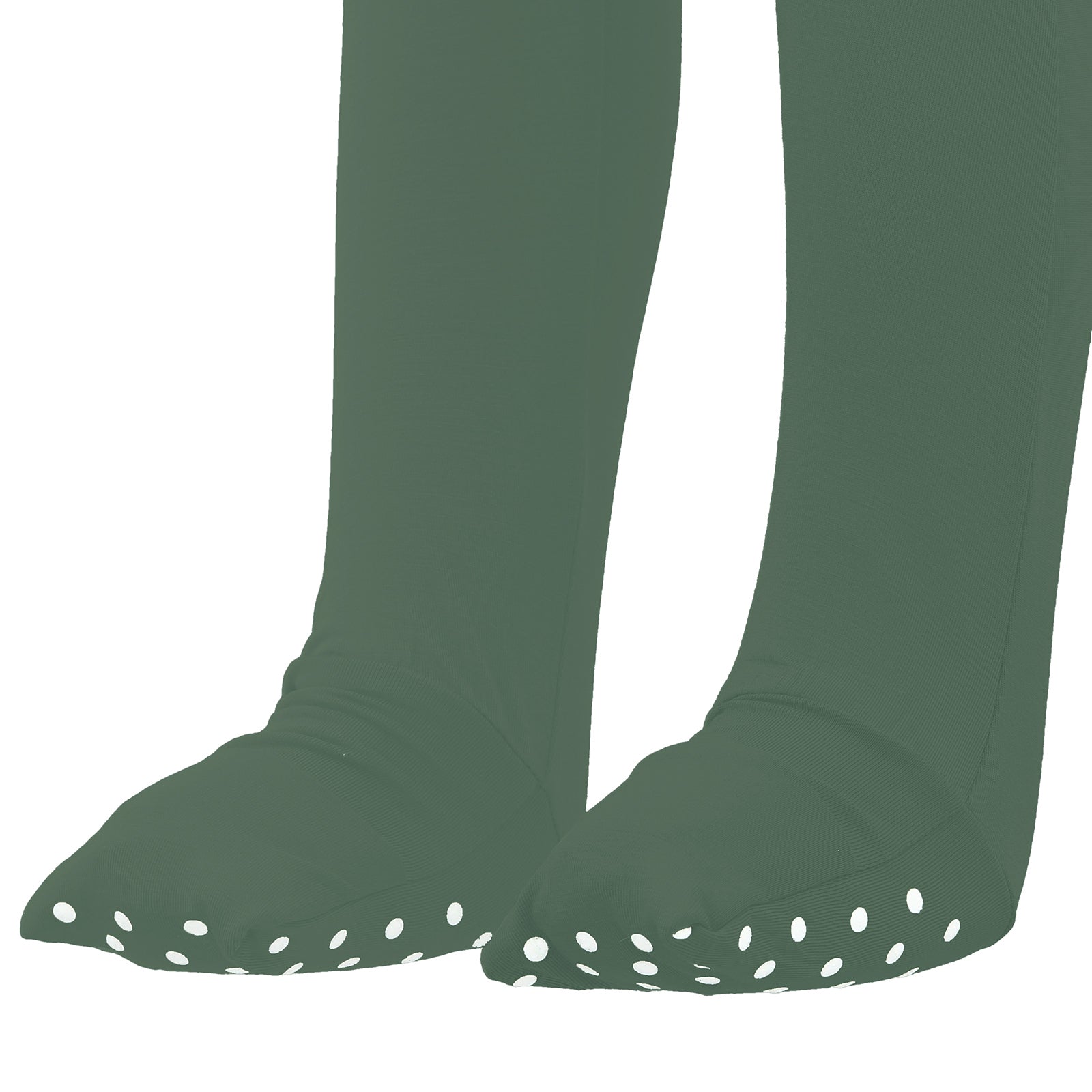Closer look of Premium Bamboo Baby Leggings by RAPH&REMY® in army green color
