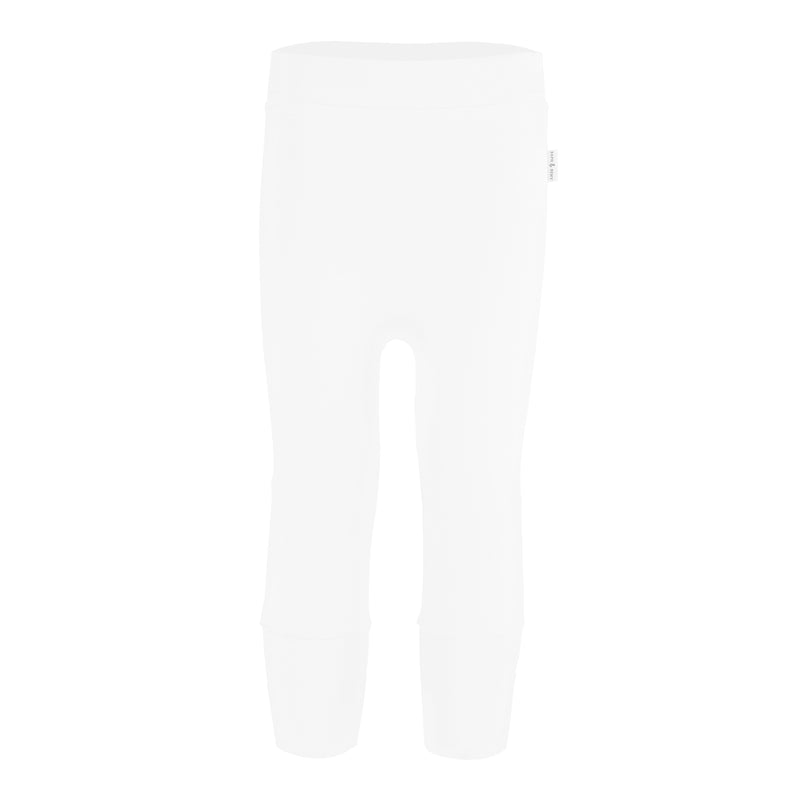 Premium Bamboo Baby Leggings - White