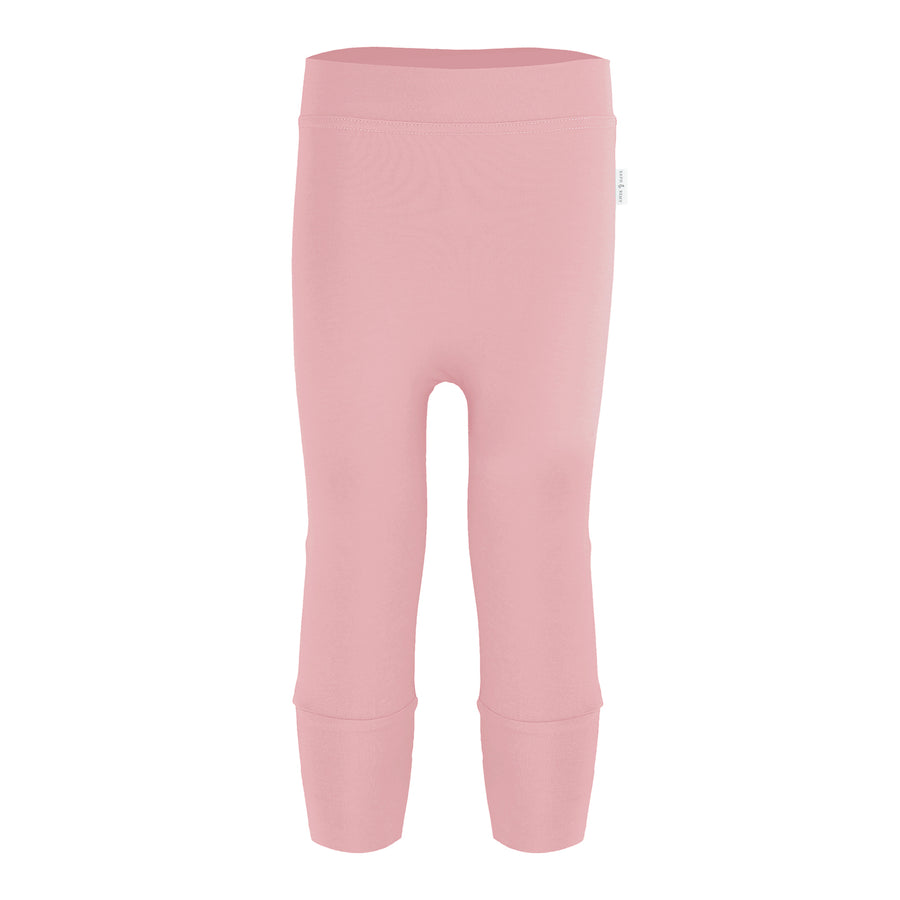 Premium Bamboo Baby Leggings by RAPH&REMY® in dusty pink.