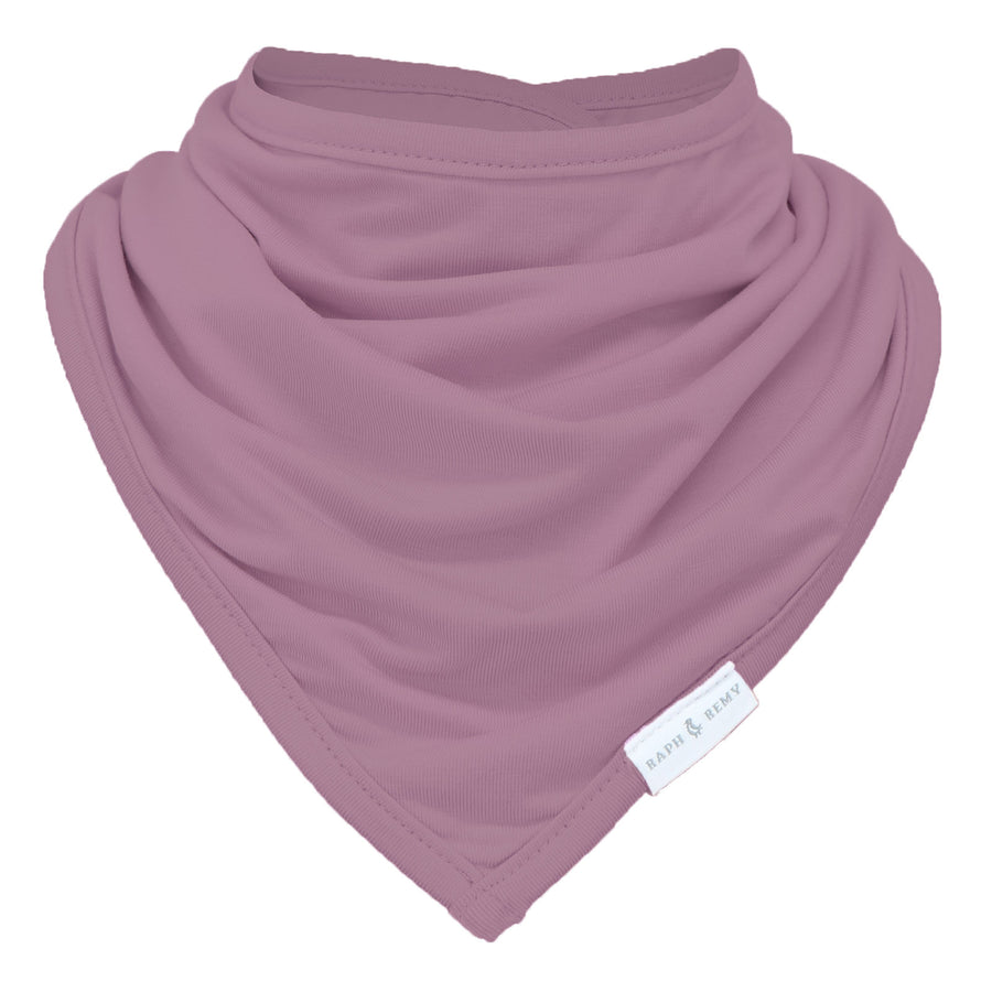 Premium Bamboo Bandana Bib - Mauve