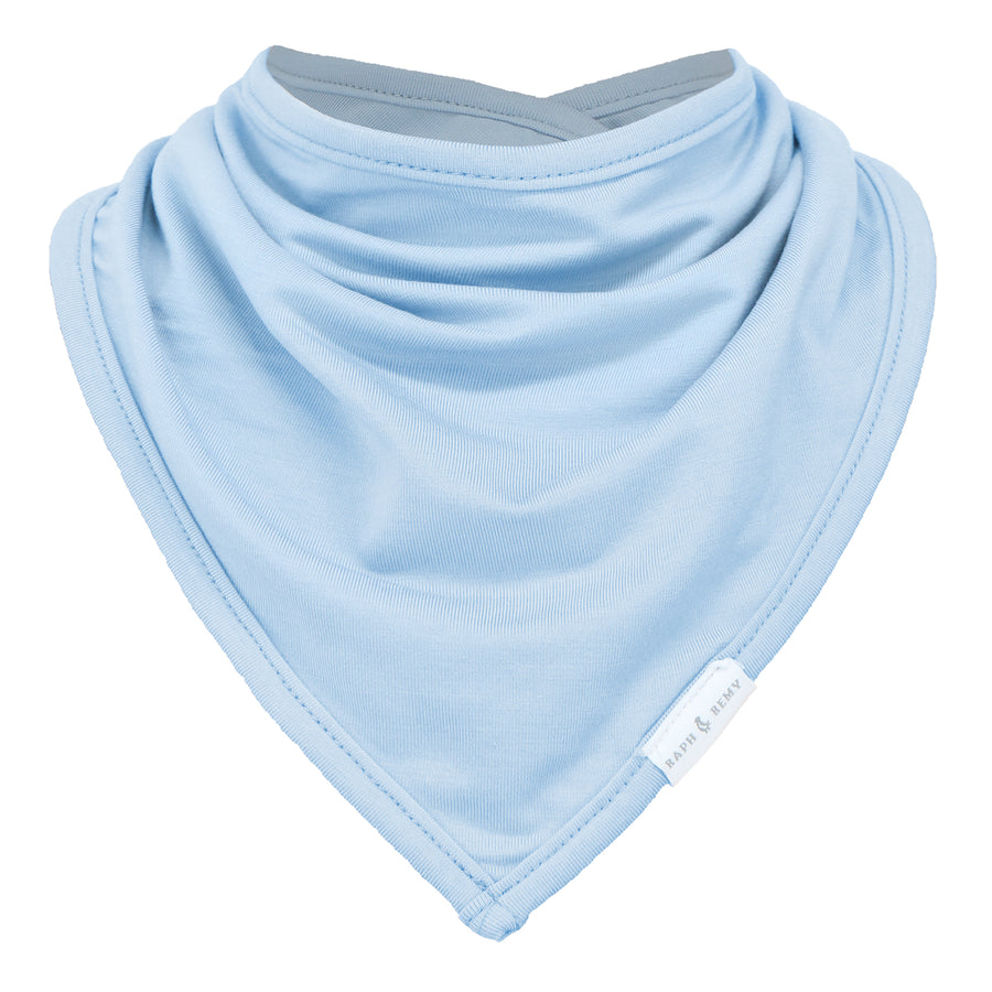 Premium Bamboo Bandana Bib - Sky Blue