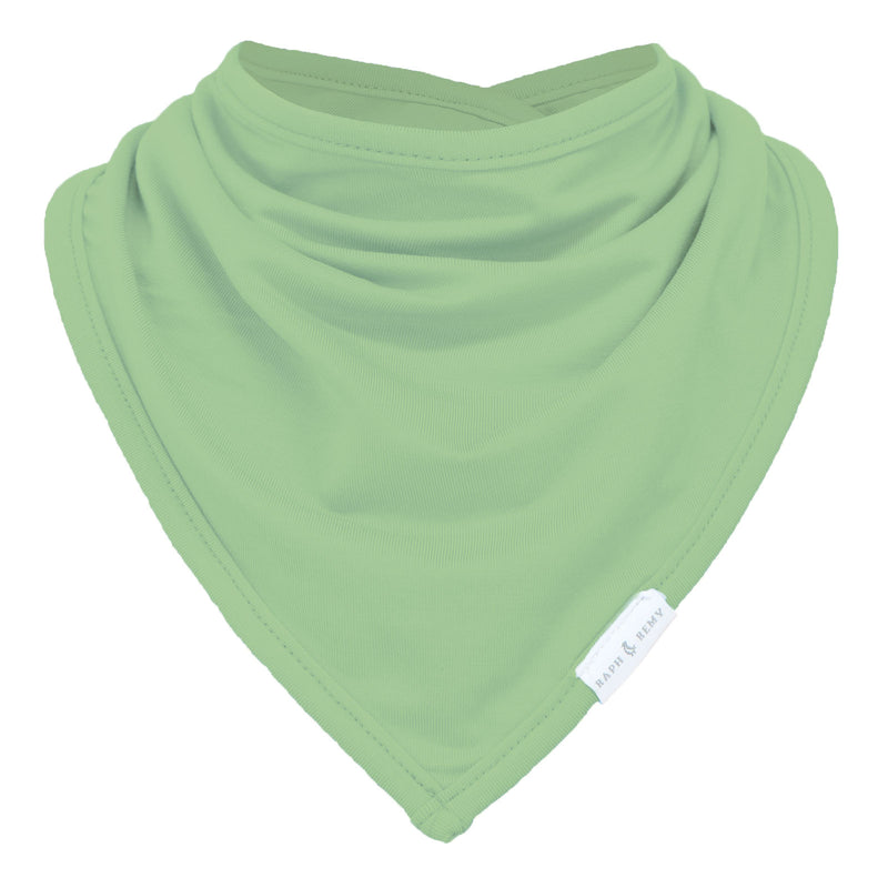 Sunset Premium Bamboo Bandana Bib - Pistachio Green