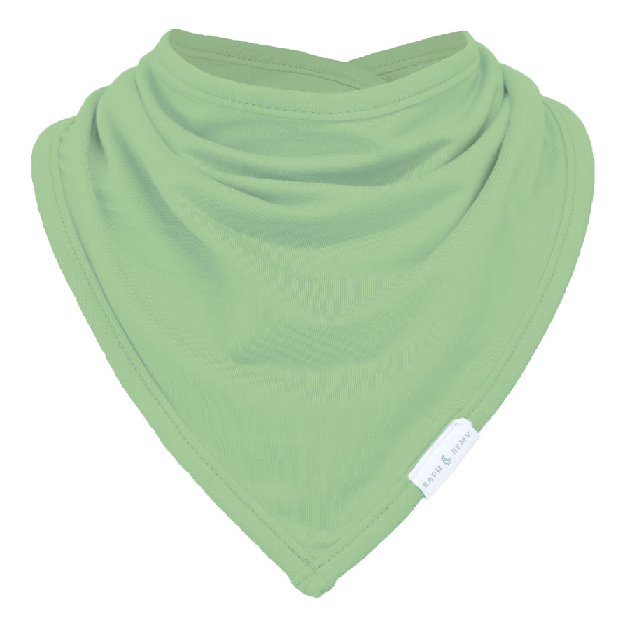 Sunset Premium Bamboo Bandana Bib - Pistachio Green