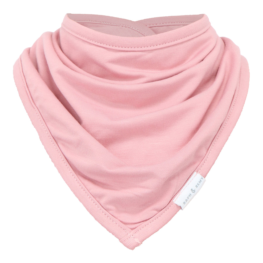 Premium Bamboo Bandana Bib - Dusty Pink