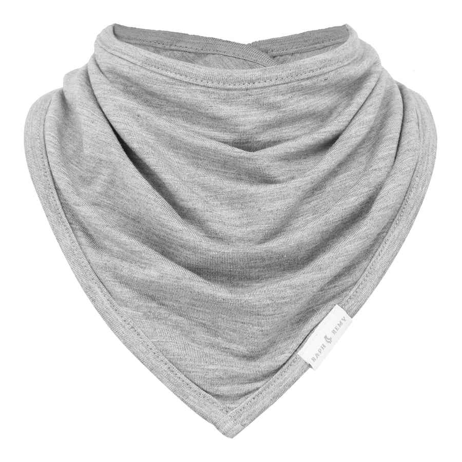 Premium Bamboo Bandana Bib - Grey