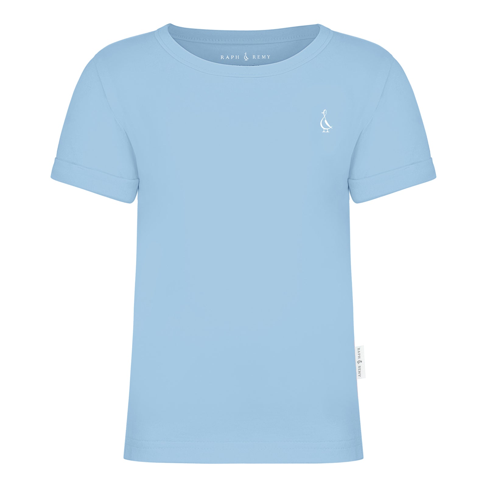 Soft Premium Bamboo Baby T-Shirt by RAPH&REMY® in Sky Blue.