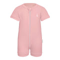 Premium Bamboo Baby Zippie (Short) - Dusty Pink