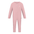Premium Bamboo Baby Zippie (Long) - Dusty Pink