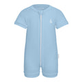 Premium Bamboo Baby Zippie (Short) - Sky Blue