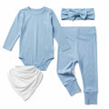 Premium Bamboo Everyday Comfort Set with Headband by RAPH&REMY in Sky Blue