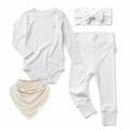 Premium Bamboo Everyday Comfort Set with Headband by RAPH&REMY in White