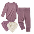 Premium Bamboo Everyday Comfort Set with Bibs by RAPH&REMY in Mauve