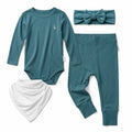 Premium Bamboo Everyday Comfort Set with Headband by RAPH&REMY in Agean Teal
