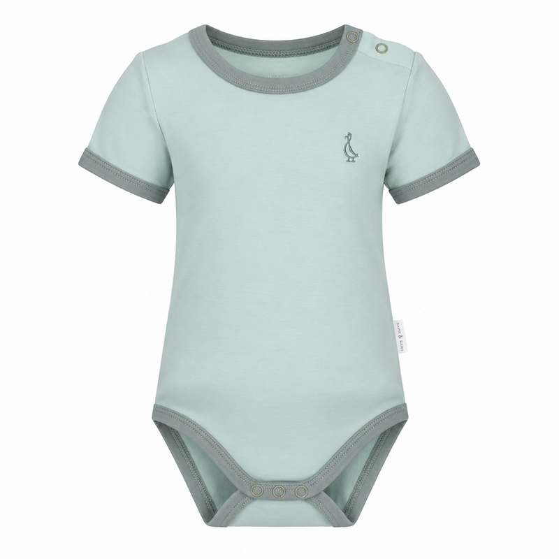 Premium Bamboo Colour Pop Onesie - Pale Mint