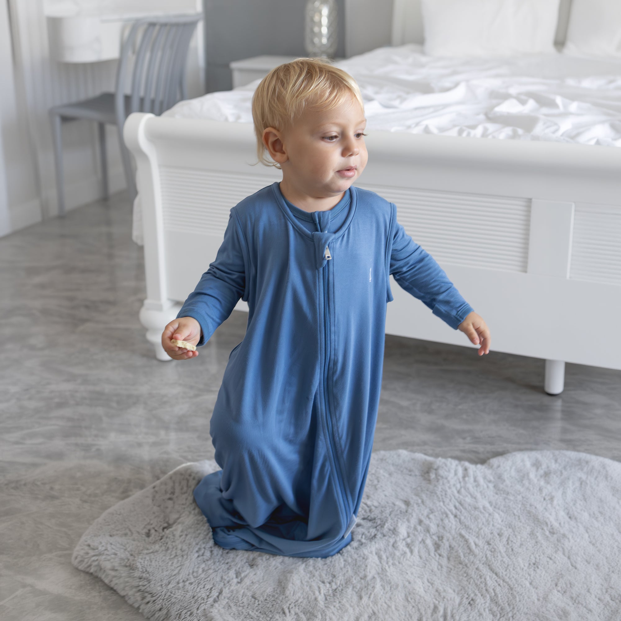 Premium Bamboo 0.5 TOG Sleeping Bag - Limited Edition Bedtime Blue