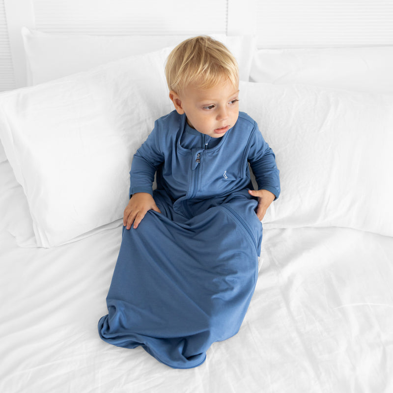 Premium Bamboo 0.5 TOG Sleeping Bag - Limited Edition Bedtime Blue - Bedtime Blue