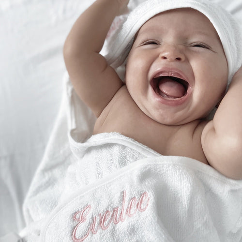 Organic Bamboo Baby Towel & Mitt