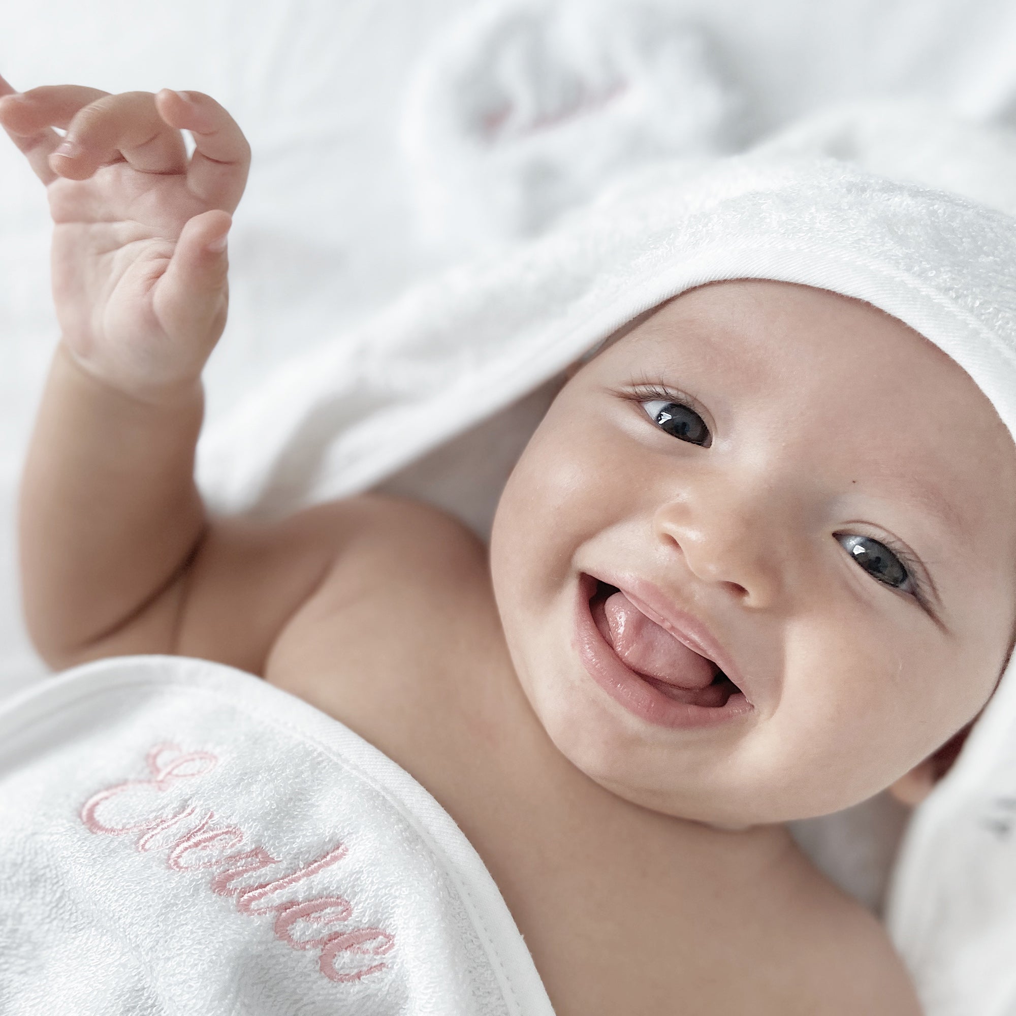 Organic Bamboo Baby Towel & Mitt