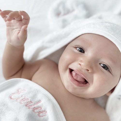 Organic Bamboo Baby Towel & Mitt