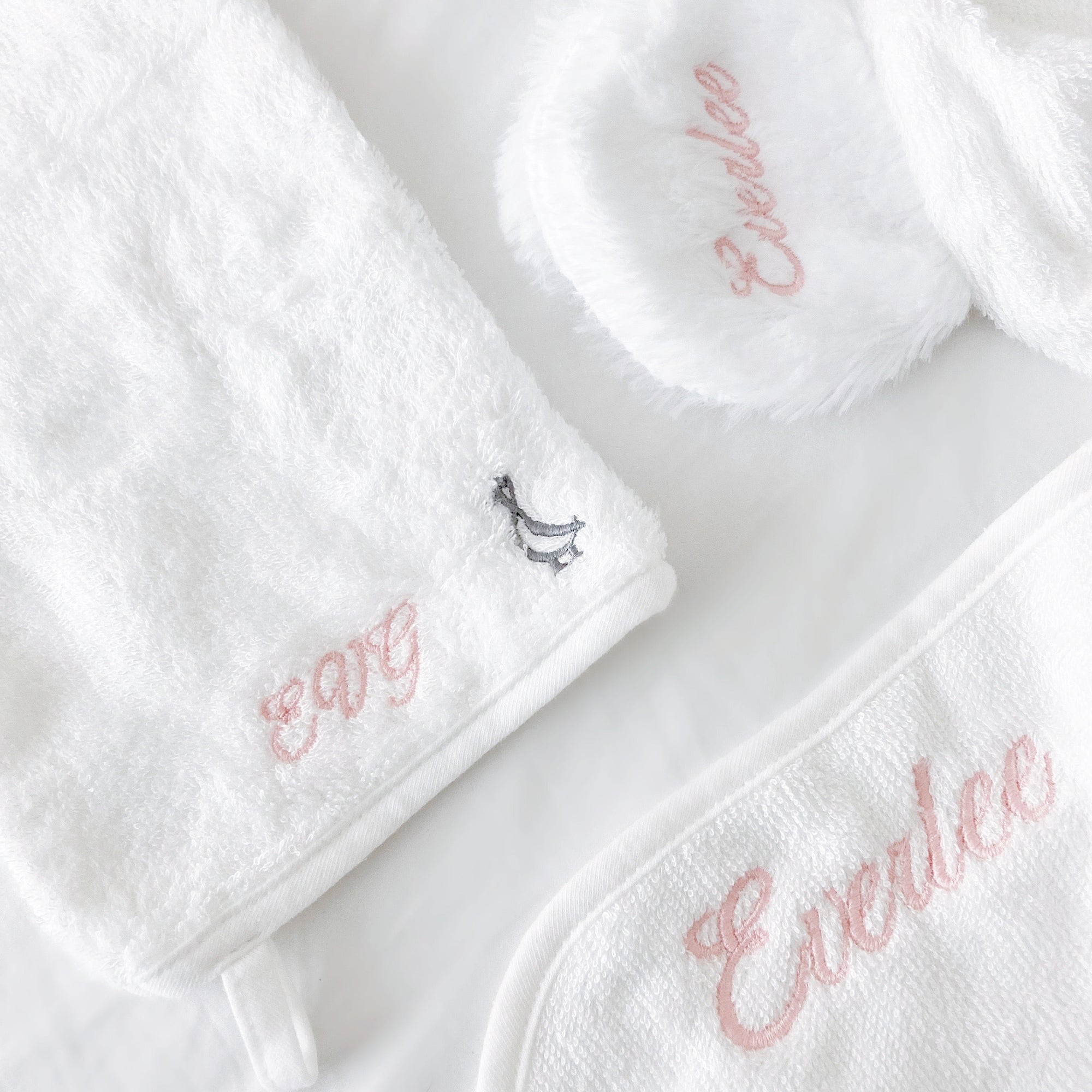 Organic Bamboo Baby Towel & Mitt