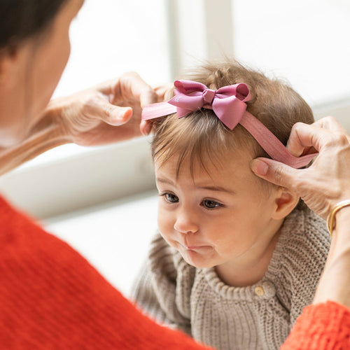 Premium 2.5" Newborn Baby Headbands or Clips Trio Pack