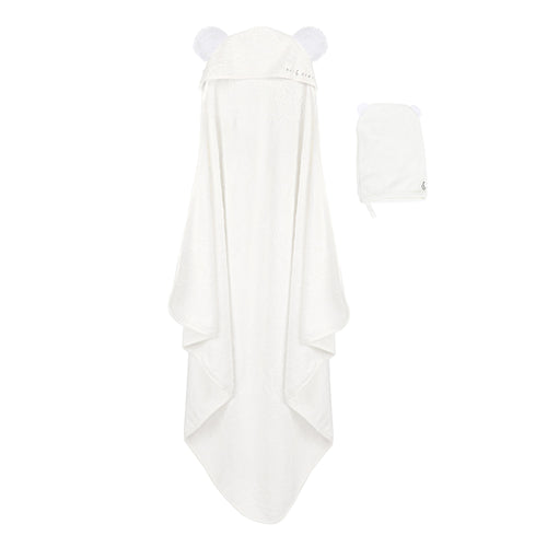 Organic Bamboo Baby Towel & Mitt