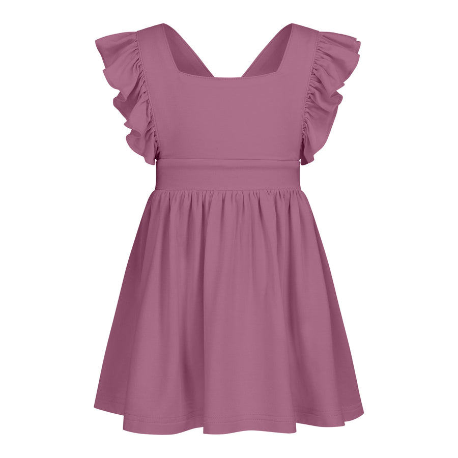 Premium Bamboo Kids Dress - Mauve